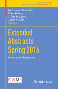 Extended Abstracts Spring 2016 : Nonsmooth Dynamics (Research Perspectives Crm Barcelona)