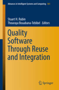 Quality Software through Reuse and Integration (Advances in Intelligent Systems and Computing)