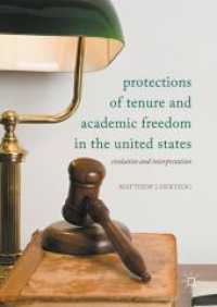Protections of Tenure and Academic Freedom in the United States : Evolution and Interpretation