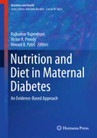 Nutrition and Diet in Maternal Diabetes : An Evidence-Based Approach (Nutrition and Health)