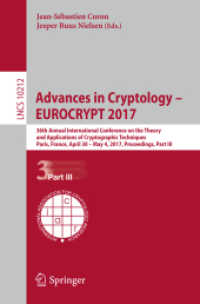 Advances in Cryptology - EUROCRYPT 2017 : 36th Annual International Conference on the Theory and Applications of Cryptographic Techniques, Paris, France, April 30 - May 4, 2017, Proceedings, Part III (Security and Cryptology)