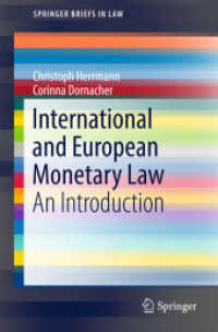 International and European Monetary Law : An Introduction (Springerbriefs in Law)
