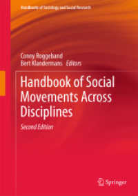 学際的社会運動ハンドブック（第２版）<br>Handbook of Social Movements Across Disciplines (Handbooks of Sociology and Social Research) （2ND）