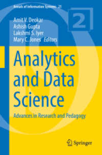 Analytics and Data Science : Advances in Research and Pedagogy (Annals of Information Systems)