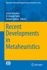 Recent Developments in Metaheuristics (Operations Research/computer Science Interfaces Series)