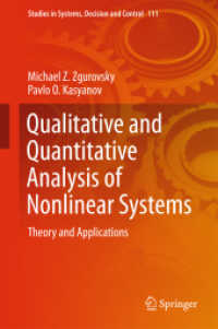 Qualitative and Quantitative Analysis of Nonlinear Systems : Theory and Applications (Studies in Systems, Decision and Control)