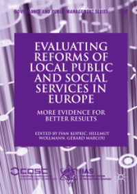 Evaluating Reforms of Local Public and Social Services in Europe : More Evidence for Better Results (Governance and Public Management)