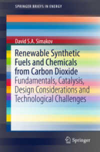 Renewable Synthetic Fuels and Chemicals from Carbon Dioxide : Fundamentals, Catalysis, Design Considerations and Technological Challenges (Springerbriefs in Energy)