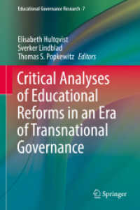 Critical Analyses of Educational Reforms in an Era of Transnational Governance (Educational Governance Research)