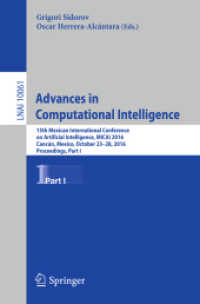 Advances in Computational Intelligence : 15th Mexican International Conference on Artificial Intelligence, MICAI 2016, Cancún, Mexico, October 23-28, 2016, Proceedings, Part I (Lecture Notes in Artificial Intelligence)