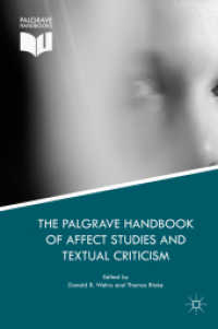 情動研究とテクスト批評ハンドブック<br>The Palgrave Handbook of Affect Studies and Textual Criticism
