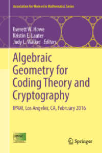Algebraic Geometry for Coding Theory and Cryptography : IPAM, Los Angeles, CA, February 2016 (Association for Women in Mathematics Series)