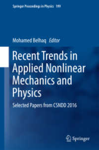 Recent Trends in Applied Nonlinear Mechanics and Physics : Selected Papers from CSNDD 2016 (Springer Proceedings in Physics)