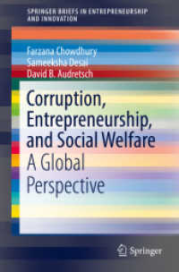 Corruption, Entrepreneurship, and Social Welfare : A Global Perspective (Springerbriefs in Entrepreneurship and Innovation)