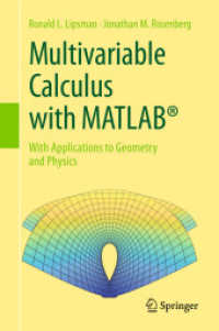 Multivariable Calculus with MATLAB® : With Applications to Geometry and Physics