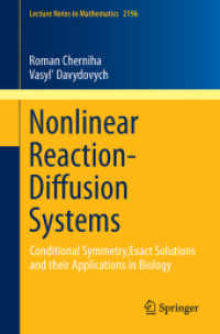 Nonlinear Reaction-Diffusion Systems : Conditional Symmetry, Exact Solutions and their Applications in Biology (Lecture Notes in Mathematics)
