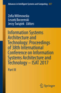 Information Systems Architecture and Technology: Proceedings of 38th International Conference on Information Systems Architecture and Technology - ISAT 2017 : Part III (Advances in Intelligent Systems and Computing)