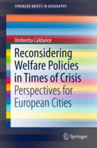 Reconsidering Welfare Policies in Times of Crisis : Perspectives for European Cities (Springerbriefs in Geography)