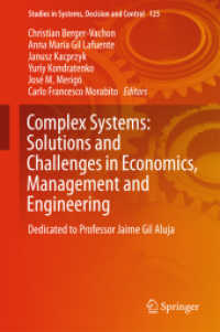 Complex Systems: Solutions and Challenges in Economics, Management and Engineering : Dedicated to Professor Jaime Gil Aluja (Studies in Systems, Decision and Control)