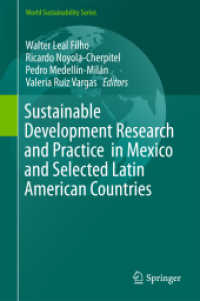 Sustainable Development Research and Practice in Mexico and Selected Latin American Countries (World Sustainability Series)
