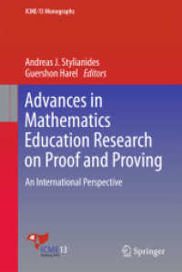 Advances in Mathematics Education Research on Proof and Proving : An International Perspective (Icme-13 Monographs)