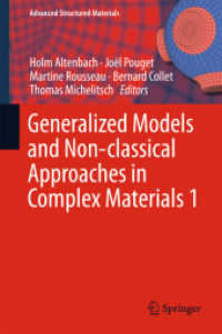 Generalized Models and Non-classical Approaches in Complex Materials 1 (Advanced Structured Materials)