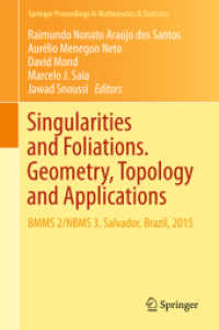 Singularities and Foliations. Geometry, Topology and Applications : BMMS 2/NBMS 3, Salvador, Brazil, 2015 (Springer Proceedings in Mathematics & Statistics)
