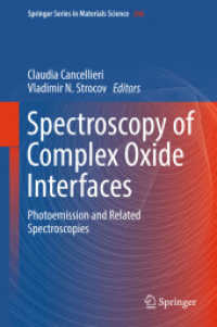 Spectroscopy of Complex Oxide Interfaces : Photoemission and Related Spectroscopies (Springer Series in Materials Science)