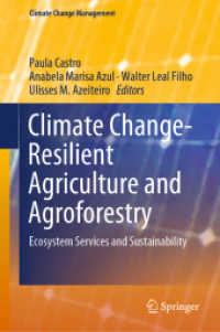 Climate Change-Resilient Agriculture and Agroforestry : Ecosystem Services and Sustainability (Climate Change Management) （2019）