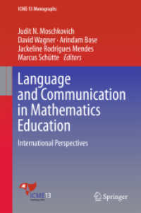 Language and Communication in Mathematics Education : International Perspectives (Icme-13 Monographs)