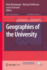 Geographies of the University (Knowledge and Space) （2018）