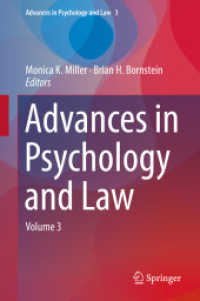 Advances in Psychology and Law : Volume 3 (Advances in Psychology and Law)