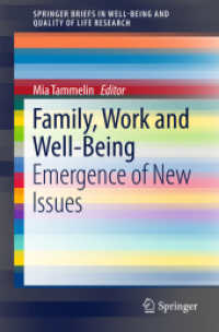 Family, Work and Well-Being : Emergence of New Issues (Springerbriefs in Well-being and Quality of Life Research)