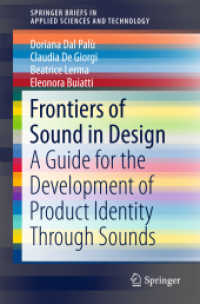 Frontiers of Sound in Design : A Guide for the Development of Product Identity through Sounds (Springerbriefs in Applied Sciences and Technology)