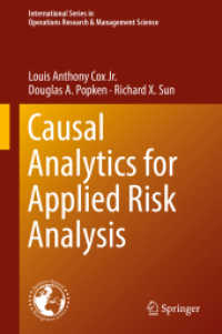 Causal Analytics for Applied Risk Analysis (International Series in Operations Research & Management Science) （2018）