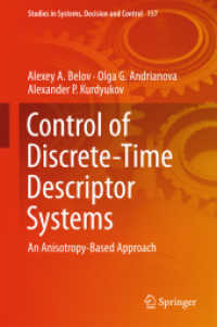Control of Discrete-Time Descriptor Systems : An Anisotropy-Based Approach (Studies in Systems, Decision and Control)