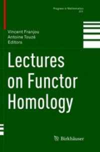 Lectures on Functor Homology (Progress in Mathematics)