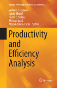 Productivity and Efficiency Analysis (Springer Proceedings in Business and Economics)