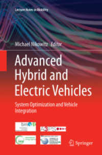 Advanced Hybrid and Electric Vehicles : System Optimization and Vehicle Integration (Lecture Notes in Mobility)