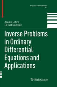 Inverse Problems in Ordinary Differential Equations and Applications (Progress in Mathematics)