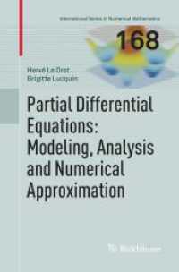 Partial Differential Equations: Modeling, Analysis and Numerical Approximation (International Series of Numerical Mathematics)