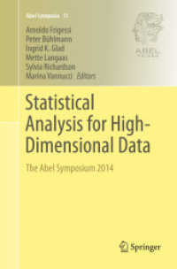 Statistical Analysis for High-Dimensional Data : The Abel Symposium 2014 (Abel Symposia)