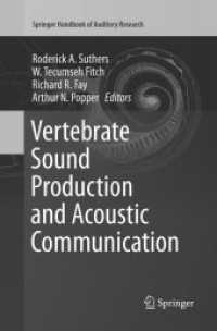Vertebrate Sound Production and Acoustic Communication (Springer Handbook of Auditory Research)