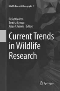 Current Trends in Wildlife Research (Wildlife Research Monographs)
