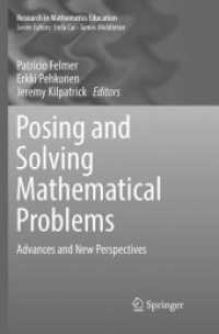Posing and Solving Mathematical Problems : Advances and New Perspectives (Research in Mathematics Education)