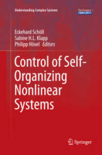 Control of Self-Organizing Nonlinear Systems (Understanding Complex Systems)