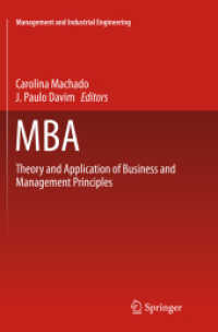 MBA : Theory and Application of Business and Management Principles (Management and Industrial Engineering)