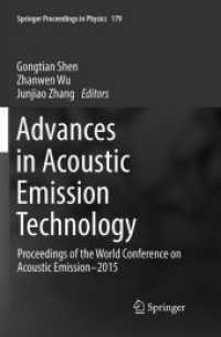 Advances in Acoustic Emission Technology : Proceedings of the World Conference on Acoustic Emission-2015 (Springer Proceedings in Physics)