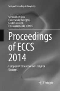 Proceedings of ECCS 2014 : European Conference on Complex Systems (Springer Proceedings in Complexity)