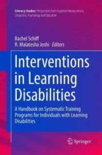 Interventions in Learning Disabilities : A Handbook on Systematic Training Programs for Individuals with Learning Disabilities (Literacy Studies)